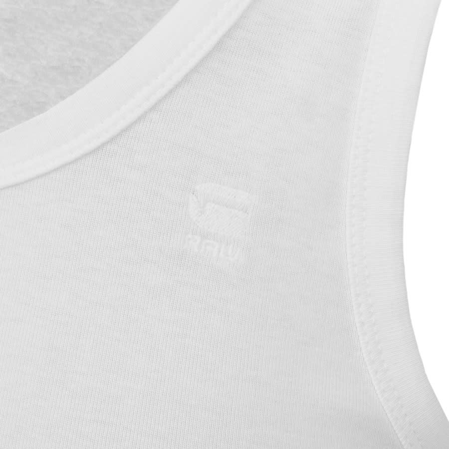 Alternative Image for ProductG Star Raw 2 Pack Vest T Shirt White3
